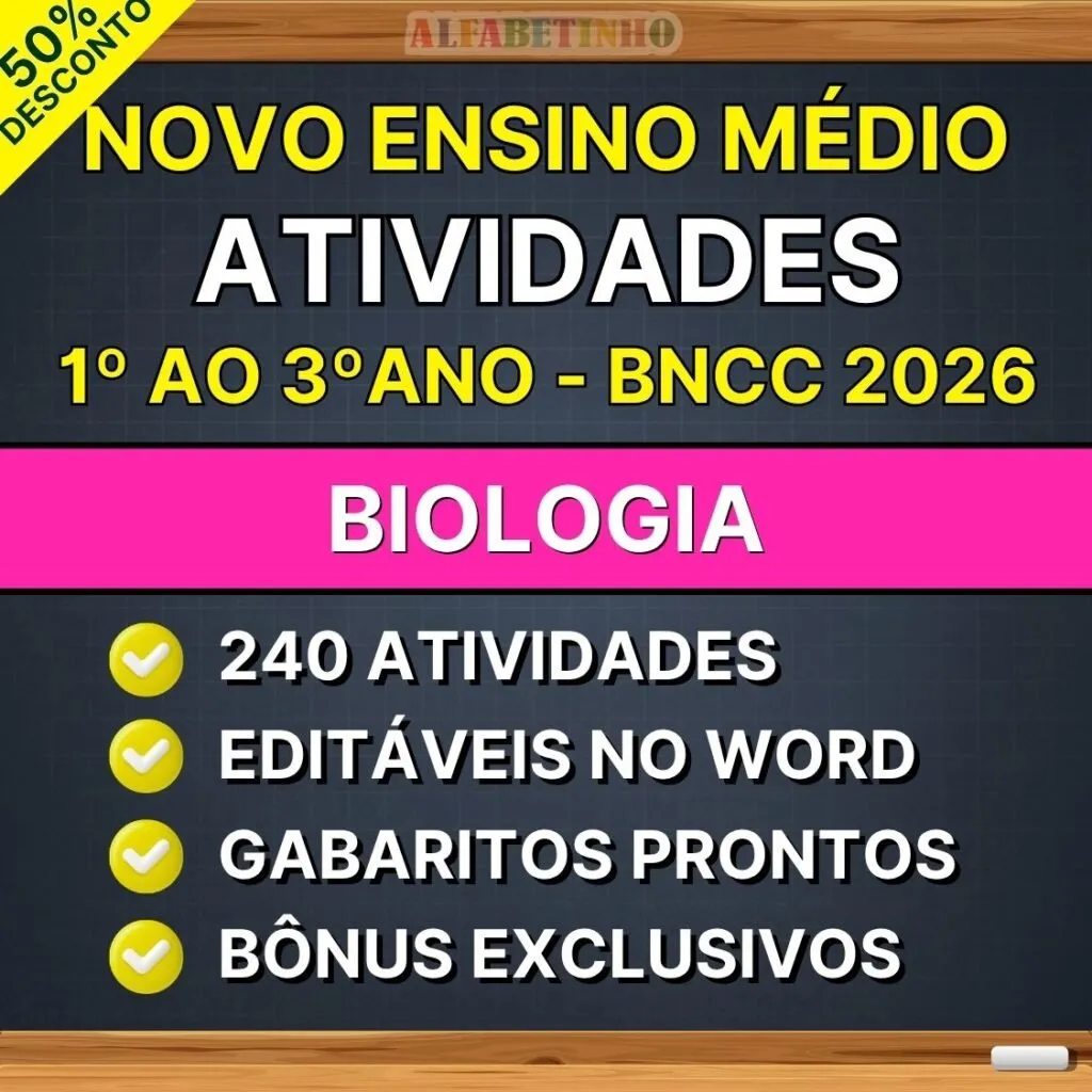 BIOLOGIA - Atividades - Ensino Médio - BNCC 2026