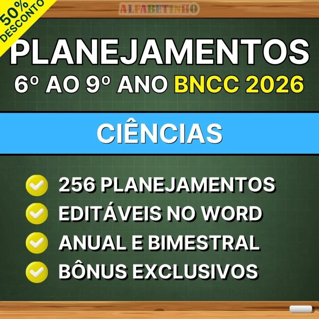 CIÊNCIAS - Planos de Aula do 6º ao 9º ano - BNCC 2026