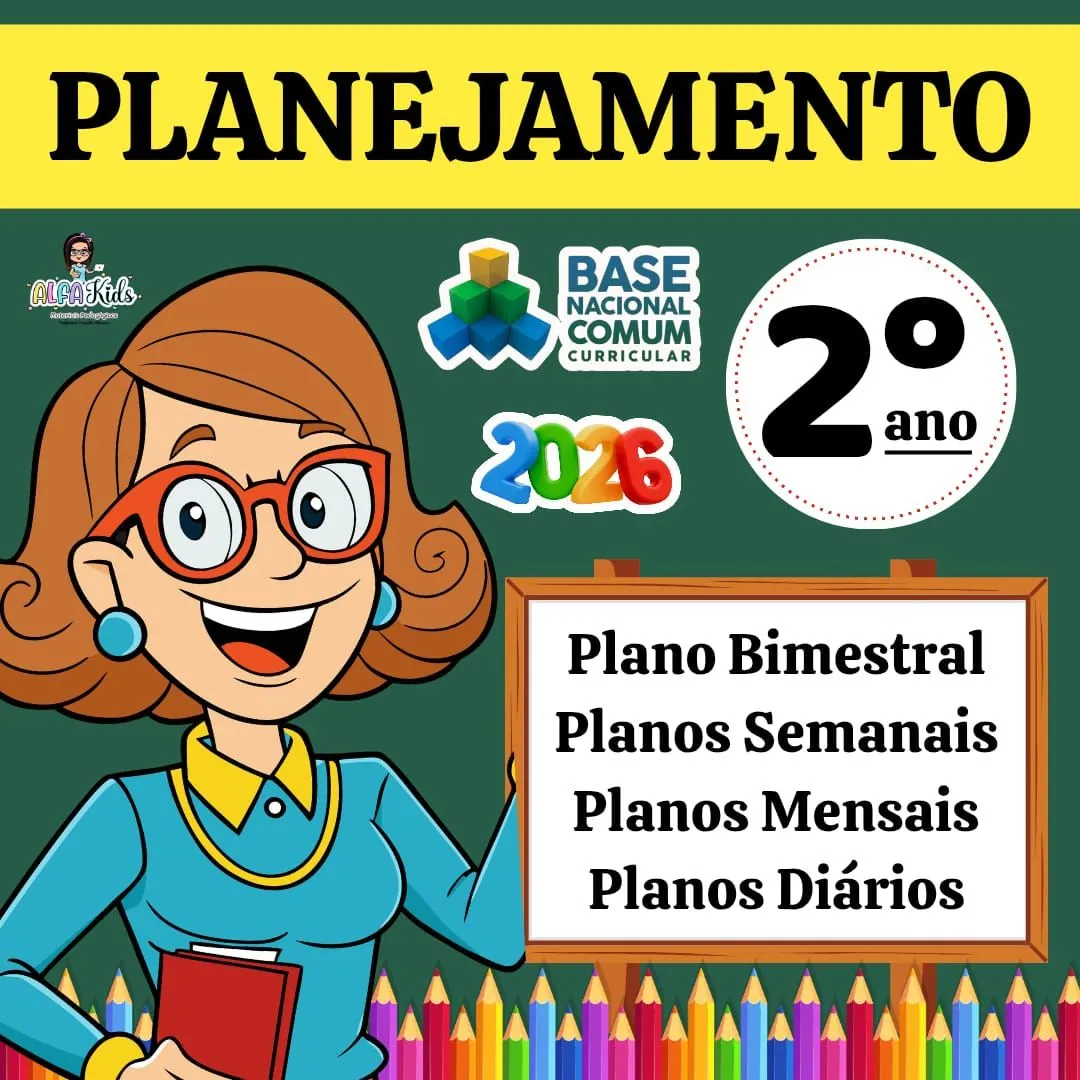 Plano de Aula BNCC 2026 - 2º ano Ensino fundamental / 1º Bimestre