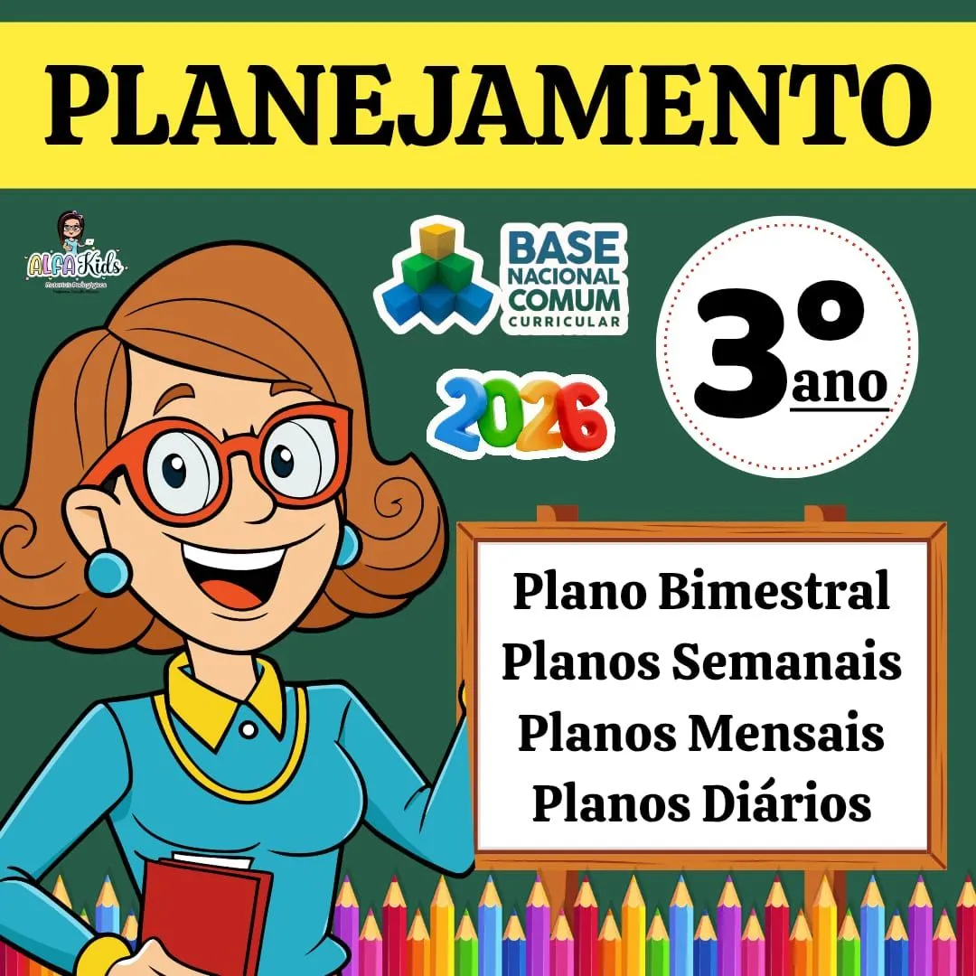 Plano de Aula BNCC 2026 - 3º ano Ensino Fundamental / 1º Bimestre