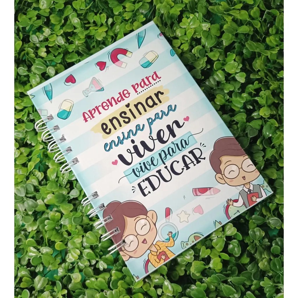 Caderno Personalizado para Dia dos Professores Presente Pedagógico com Espaços para Planejamento e Anotações Educacionais