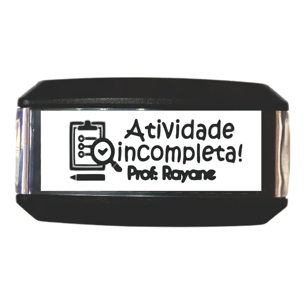 Carimbo Automático Personalizado para Professores para Marcar Atividades Incompletas e Incentivar a Correção em Sala de Aula